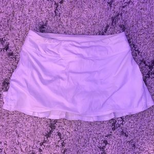 lululemon white ruffled skirt